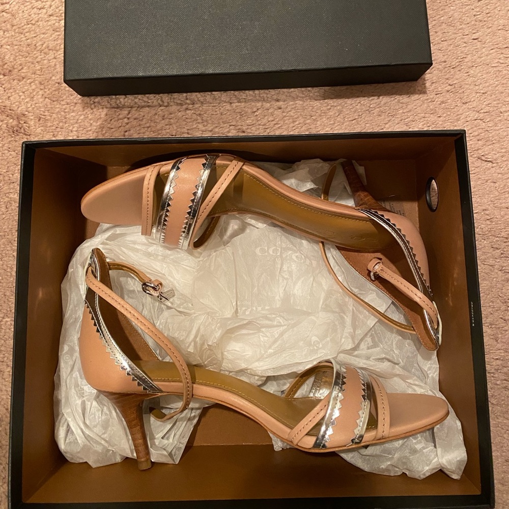 Coach nude heels